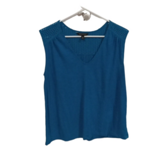 (49)   BANANA REPUBLIC SUMMER PULLOVER SLEEVELESS BLOUSE SIZE MEDIUM